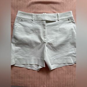 White House Black Market Elegant Cream Shorts
